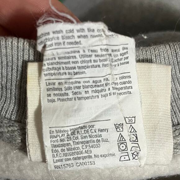 Champion Mens Vintage Striped Green Black Gray Sweatshirt Size 2XL - Picture 4 of 9